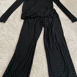 Black soft pajamas size small